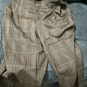 Women’s Large SHEIN Brown Plaid Pants